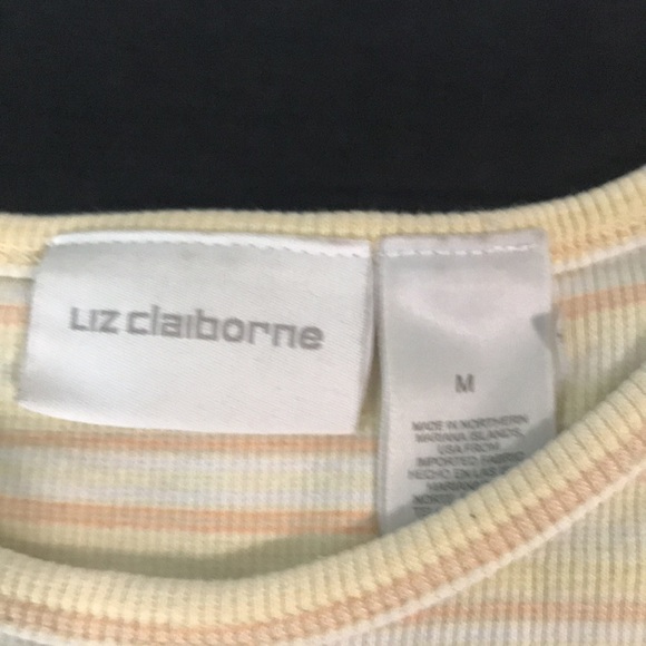 Orange, yellow and white ribbed texture shirt - Picture 2 of 3